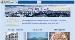 Desktop Screenshot of hoteldellealpi.eu